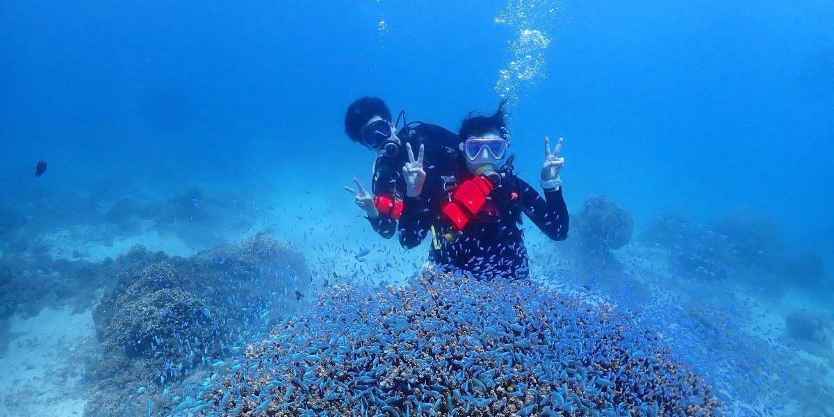 墾丁蔚藍海域 - 心海潛水中心專業PADI教練教學體驗潛水，四年在地經驗為您打造最安全難忘的水上活動體驗